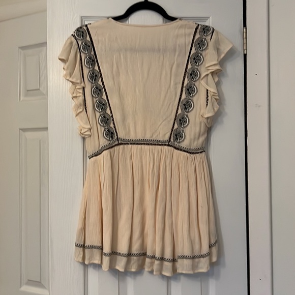 Free people cream tunic blouse - Picture 6 of 6